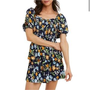 Draper James Floral Knit Smocked Shorts